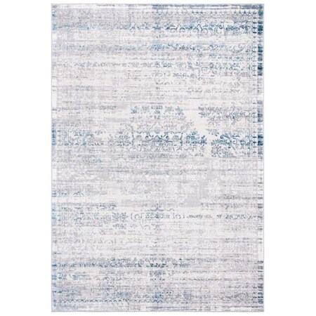 Safavieh 4 ft. 5 in. x 6 ft. 5 in. Amelia Contemporary Rectangle Power Loomed Rug - Gray & Blue ALA298F-4